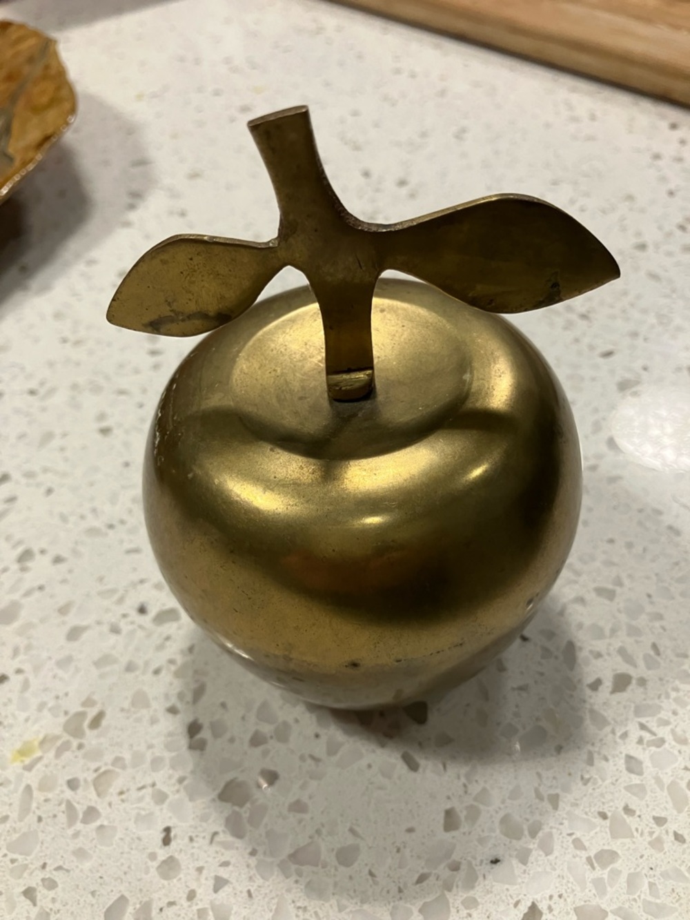 Brass Apple Decorative Bell- Gold Finish